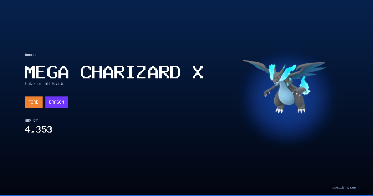 Charizard Stat Mega Charizard X Pokemon GO — Best Moveset, PvP, Counters & Stats