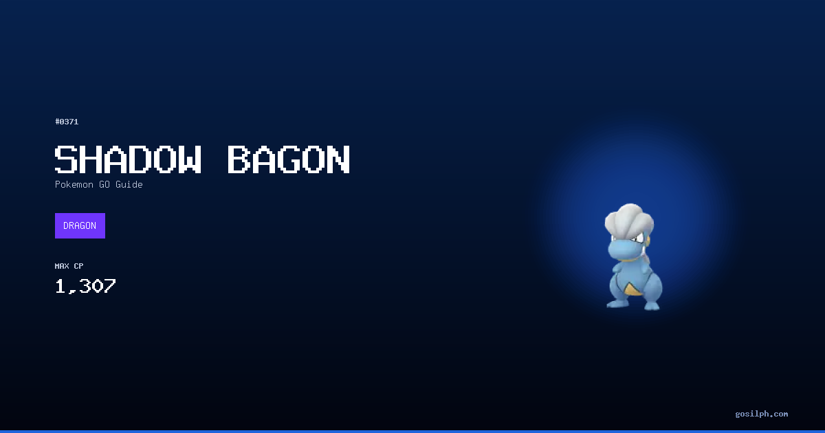 Bagon Moveset Shadow Bagon Pokemon GO — Best Moveset, PvP, Counters & Stats